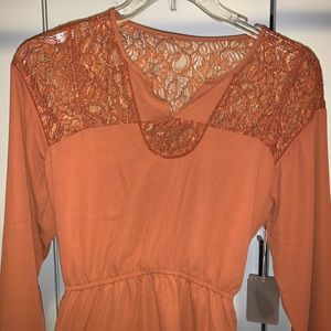 Mini brown dress